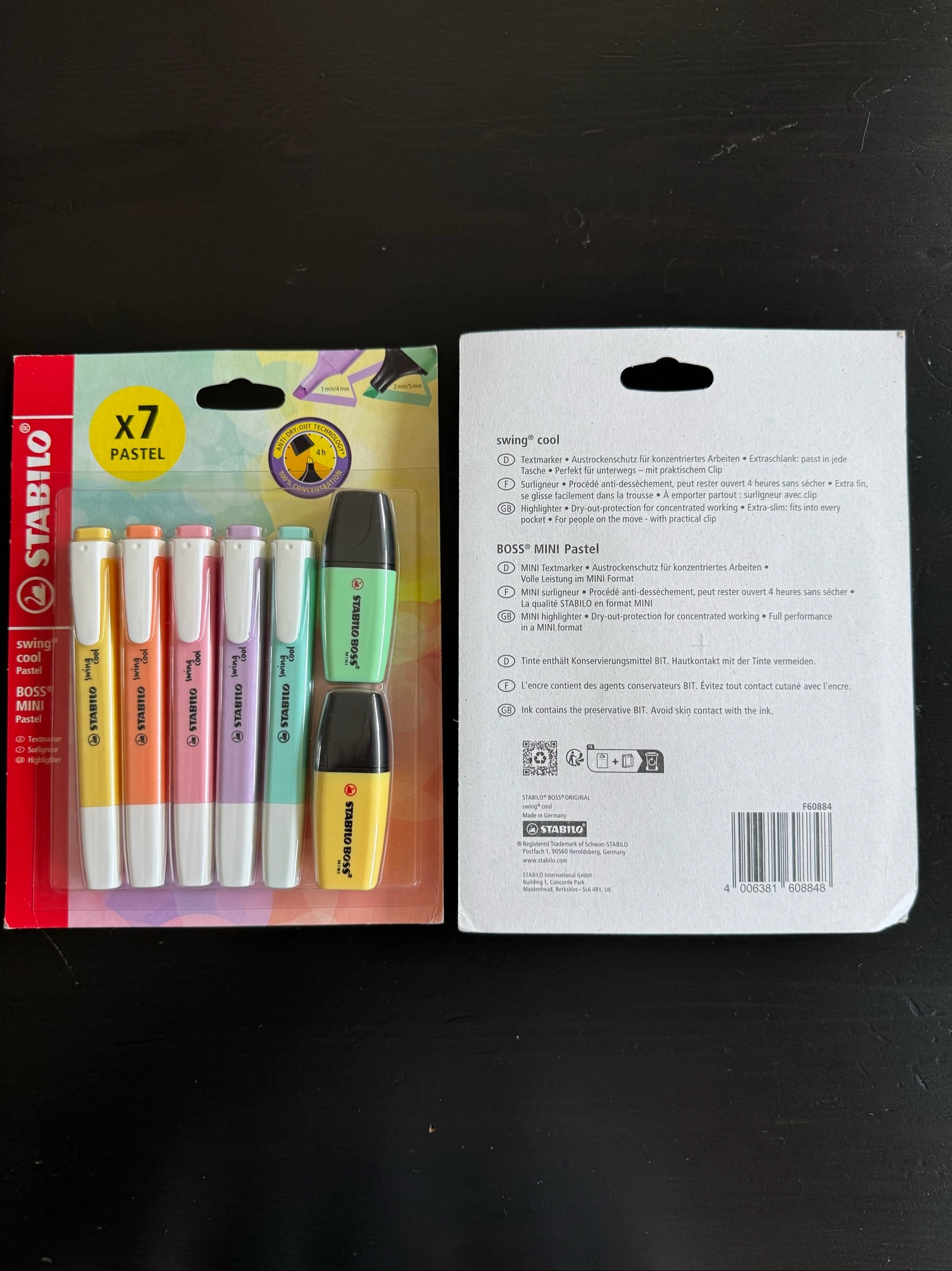 10 rotuladores swing cool + 4 mini boss stabilo – photo 2